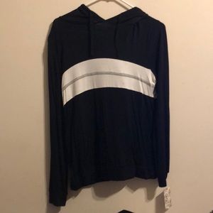 Long sleeve shirt with hoodie